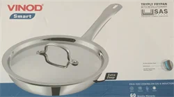 מחבת נירוסטה מקצועית אינדוקציה עם מכסה